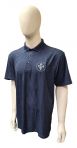 Men's Drop Needle Polo; Steel Blue